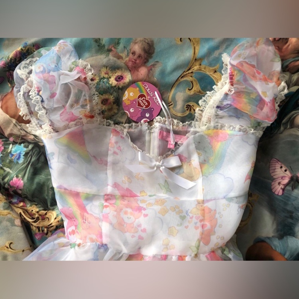 NWT Dolls Kill Care Bears So Tenderhearted Maxi Dress